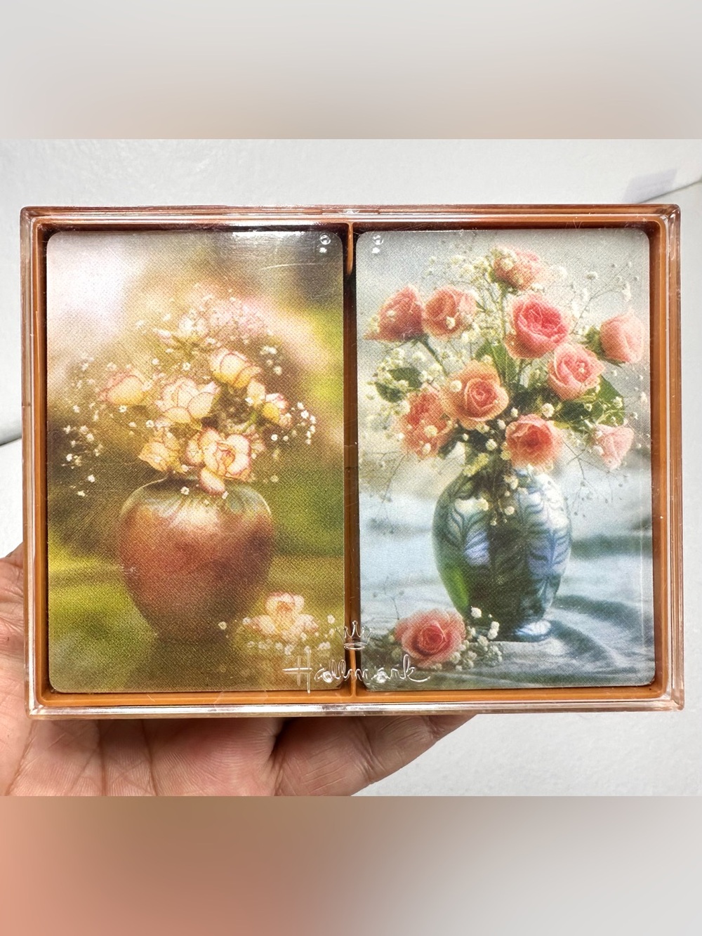 Vintage 1970s Hallmark Bridge Playing Cards, Roses Roses Collection NIP
